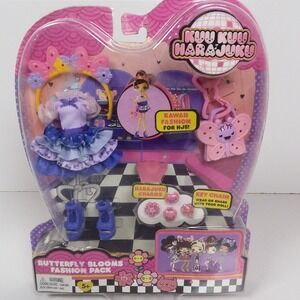 Kuu Kuu Harajuku Fashion Super Pack Doll Clothes Toy Mattel NOS Butterfly Blooms